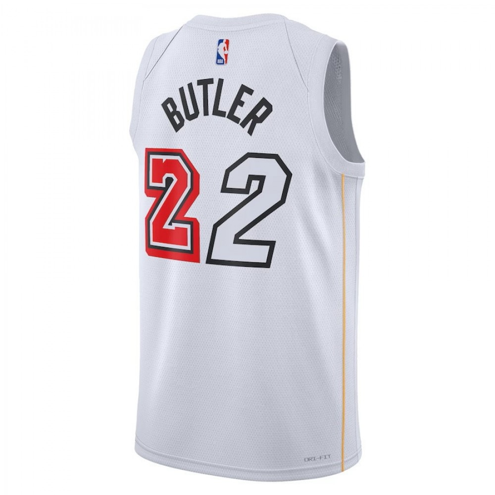 Jimmy Butler Miami Heat Unisex 2022/23 Swingman Jersey - City Edition - White-Pro Kit Vault | Brand New 26/27 Sports Jerseys